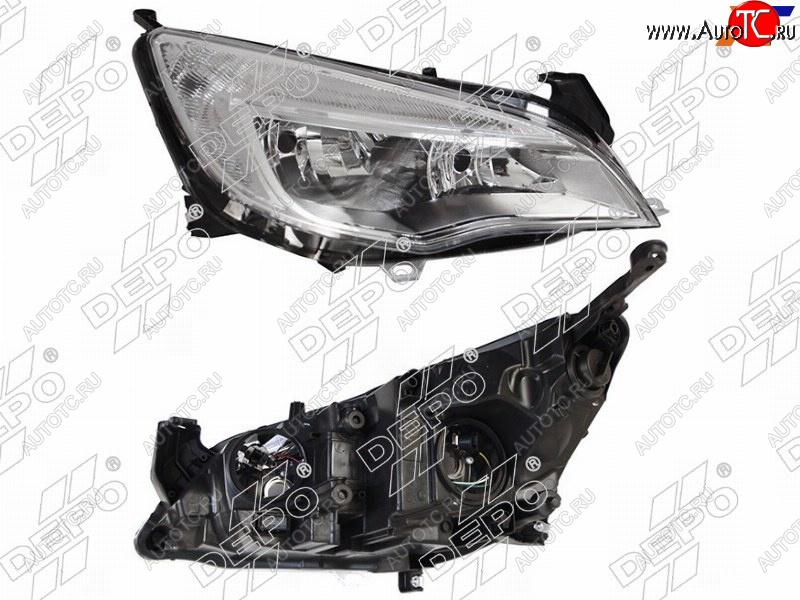 17 499 р. Фара OPEL ASTRA 10-15 RH хром с электрокорректором                                                   DEPO 442-1161RMLDEM1  с доставкой в г. Пермь