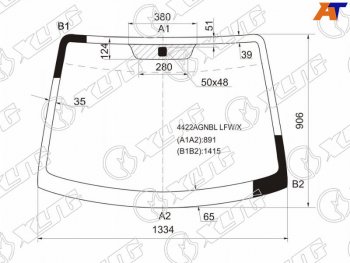 Стекло лобовое Kia Picanto 03-11  Morning 04-10 XYG 4422AGNBL LFW/X