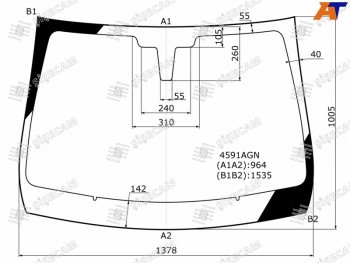 Стекло лобовое LADA XRAY 15-  XRAY Cross 18- SISECAM 4591AGN