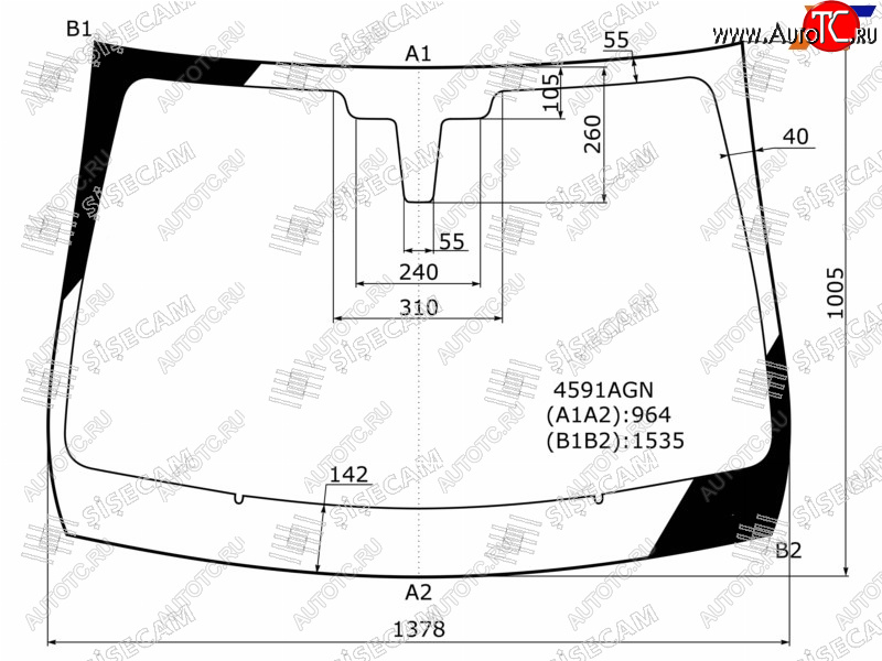 7 299 р. Стекло лобовое LADA XRAY 15-  XRAY Cross 18- SISECAM 4591AGN  с доставкой в г. Пермь