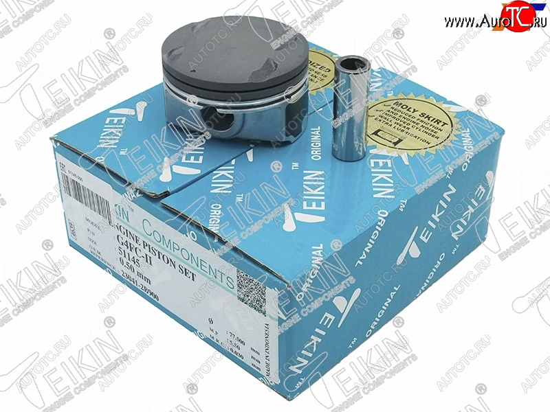 5 799 р. Поршни (к-т 4 шт) HYUNDAI SOLARISELANTRAI20I30KIA CEEDSOULCERATO 1,41,6 G4FAG4FC 10- TEIKIN 51145 050  с доставкой в г. Пермь