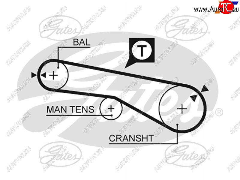 889 р. Ремень балансировочного вала HYUNDAI SONATA EF 02-SANTA FE 00-CHERY TIGGO 2.0 05-MITSUBISHI L200 GATES 5257XS  с доставкой в г. Пермь