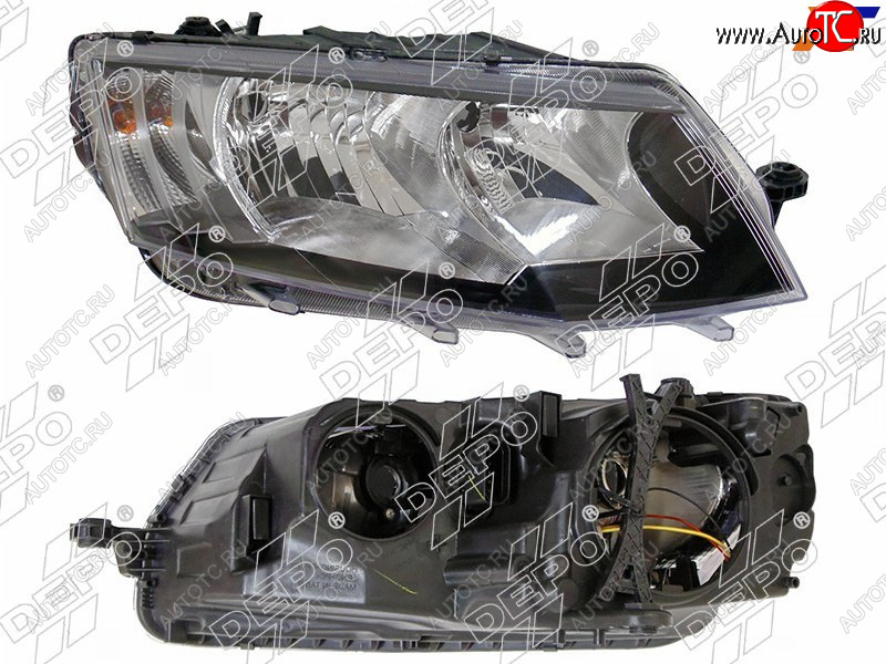 12 199 р. Фара Skoda Octavia 12-17 (Спереди Справа) DEPO 665-1126RMLDEM2  с доставкой в г. Пермь