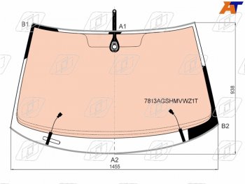 Стекло лобовое (Обогрев полный Датчик дождя Молдинг) Skoda Yeti 13-18 FUYAO 7813AGSHMVWZ1T