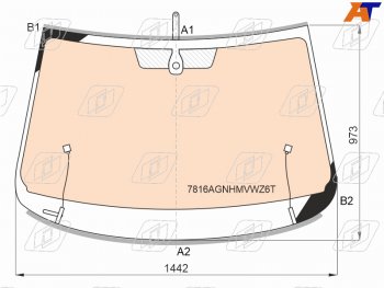 Стекло лобовое (Обогрев полный Датчик дождя Молдинг) Skoda Octavia 16-20 FUYAO 7816AGNHMVWZ6T