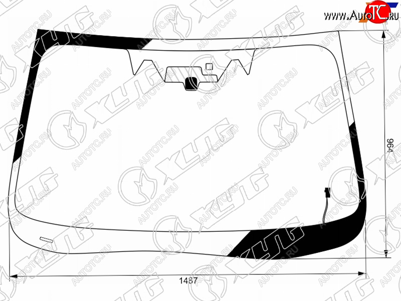 14 349 р. Стекло лобовое (Обогрев щеток Две камеры Датчик дождя) Subaru Forester 18- XYG 7944AGNCHMV LFW/H/X  с доставкой в г. Пермь
