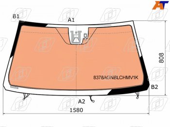 Стекло лобовое (Обогрев щеток Обогрев полный Камера Датчик дождя) Toyota Land Cruiser (J200) 15-2 FUYAO 8378AGNBLCHMV1K