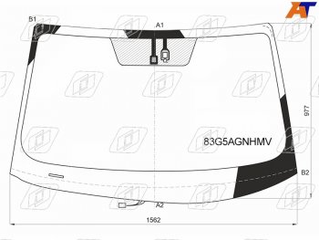 Стекло лобовое (Обогрев щеток Датчик дождя) Toyota Highlander 13-20 FUYAO 83G5AGNHMV