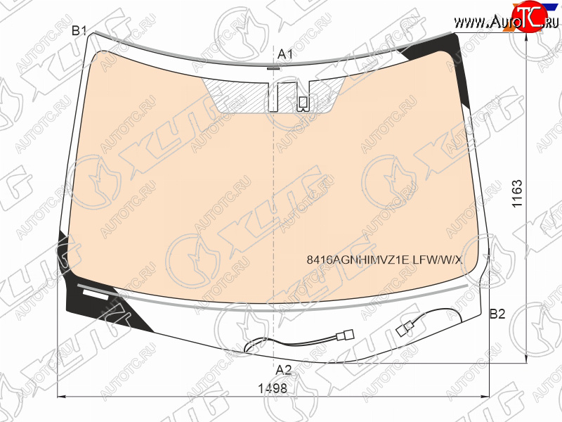 22 599 р. Стекло лобовое (Обогрев полный/Датчик дождя/Молдинг) XYG  Lexus RX350  AL20 (2015-2019) дорестайлинг  с доставкой в г. Пермь