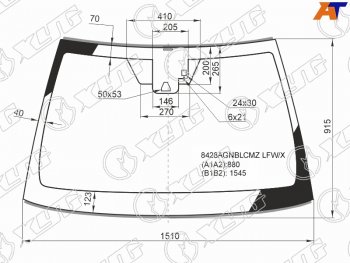 7 999 р. Стекло лобовое (Камера Датчик дождя Молдинг) Toyota Camry (XV70) 17-21  Camry UAEUSA 17-20 XYG 8428AGNBLCMZ LFW/X  с доставкой в г. Пермь. Увеличить фотографию 1