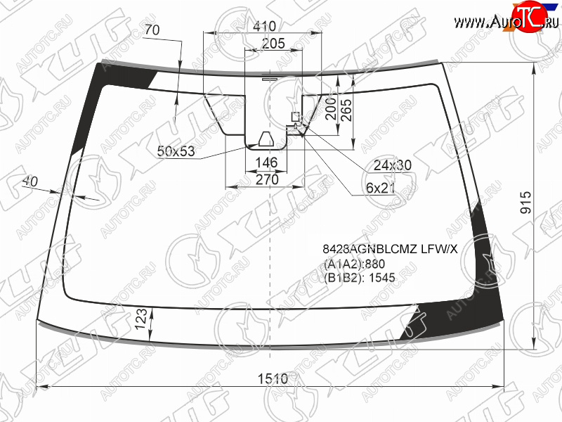 7 999 р. Стекло лобовое (Камера Датчик дождя Молдинг) Toyota Camry (XV70) 17-21  Camry UAEUSA 17-20 XYG 8428AGNBLCMZ LFW/X  с доставкой в г. Пермь