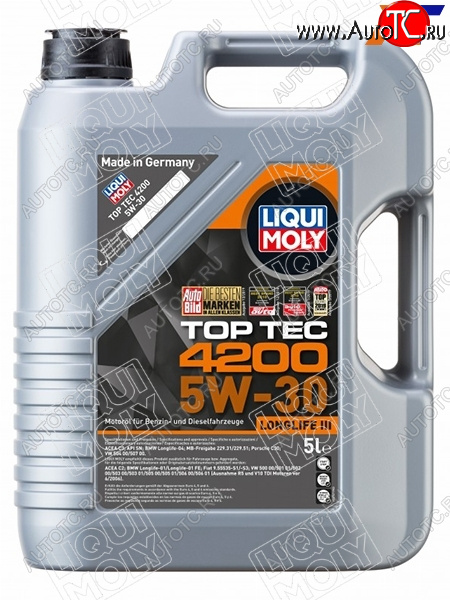 9 999 р. Масло моторное LIQUI MOLY Top Tec 4200 5W-30 NG SPC3C2 5л LIQUI MOLY 8973  с доставкой в г. Пермь