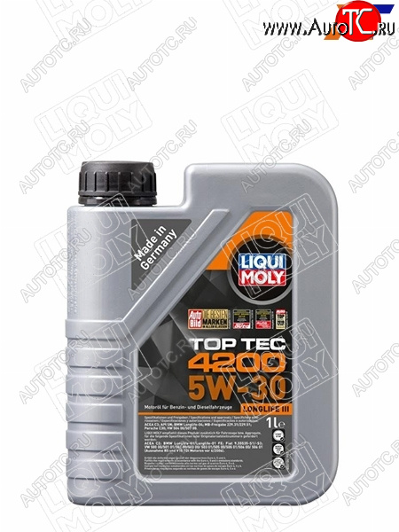 2 359 р. Масло моторное LIQUI MOLY Top Tec 4200 5W-30 NG SP/C3/C2 1л LIQUI MOLY 8972 LIQUI MOLY 8972  с доставкой в г. Пермь