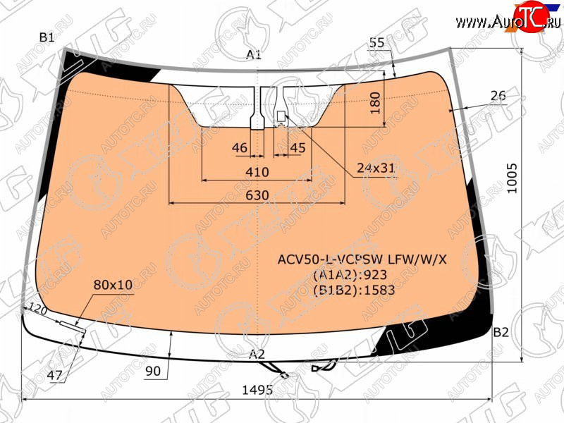 18 649 р. Стекло лобовое (Обогрев полный Датчик дождя Молдинг) Toyota Camry (XV50) 11-21  Camry UAEUSA 11- XYG ACV50-L-VCPSW LFW/W/X  с доставкой в г. Пермь