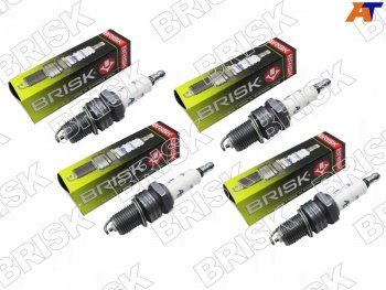 173 р. Свеча зажигания LADA 2103210421052107 81-12RENAULT CLIO 90-00 BRISK A-LINE-4  с доставкой в г. Пермь. Увеличить фотографию 1