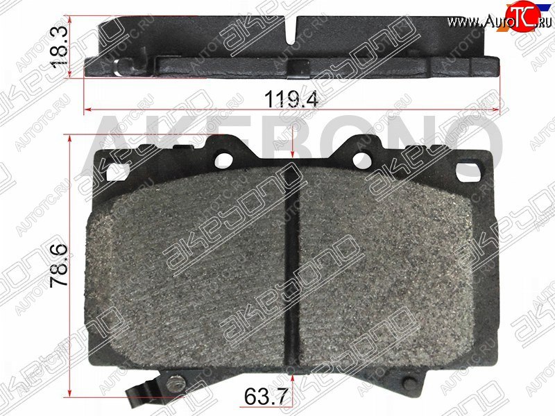 2 899 р. Колодки тормозные перед FL-FR SAT    Toyota Land Cruiser 100 дорестайлинг (1998-2002)  с доставкой в г. Пермь