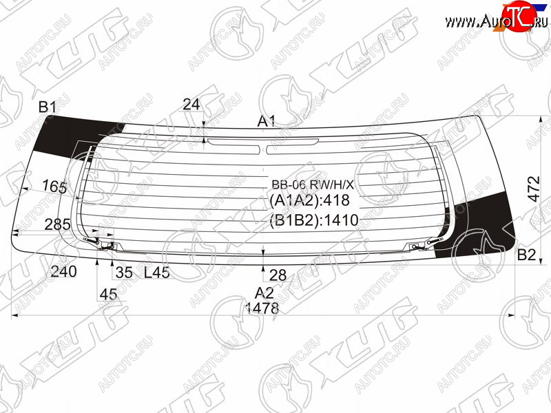 7 999 р. Стекло заднее (Цвет зеленый Обогрев Антенна) Daihatsu Coo 06-13  Materia 06-13  Subaru Dex 08-12 XYG BB-06 RW/H/X  с доставкой в г. Пермь