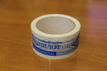 135 р. Липкая лента (скотч) с логотипом Автопилот 50х66  skotch  с доставкой в г. Пермь. Увеличить фотографию 1