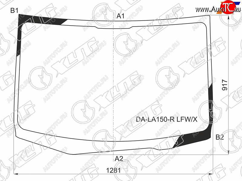 7 999 р. Стекло лобовое DAIHATSU MOVE 14-                                                                     XYG DA-LA150-R LFW/X  с доставкой в г. Пермь