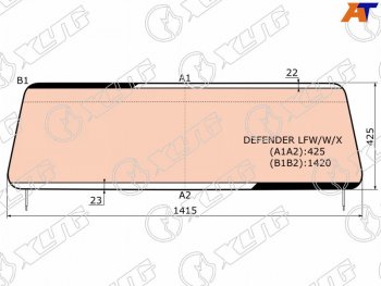 Стекло лобовое (Обогрев полный) Land Rover Defender 83-16 XYG DEFENDER LFW/W/X
