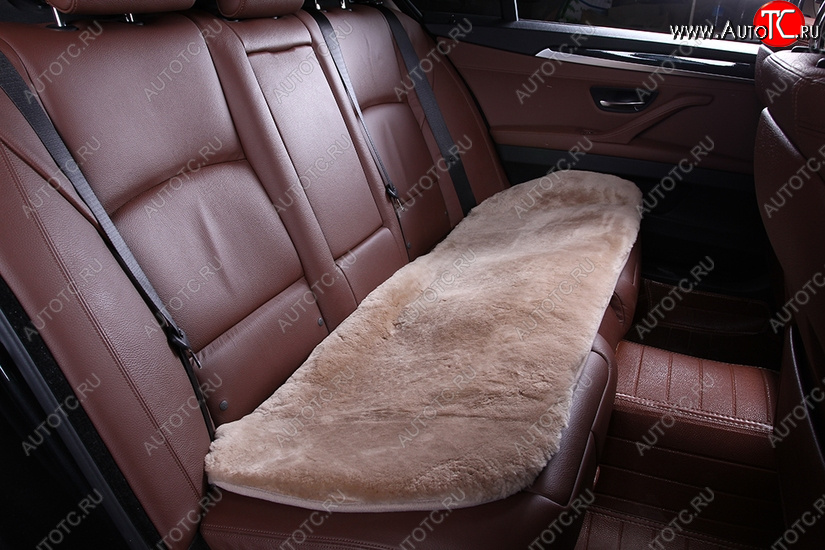 5 949 р. Квадраты на заднее сиденье (короткий ворс натур. мех ) Автопилот   (темно-бежевый)  с доставкой в г. Пермь
