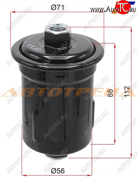 1 679 р. Фильтр топливный TOYOTA MARK2CHASERCRESTA 1GFE12JZ# 92-LC PRADOSURF 5VZFE 95-01 MICRO FT1138  с доставкой в г. Пермь