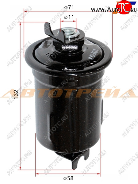 1 679 р. Фильтр топливный TOYOTA LAND CRUISER PRADOHILUX 3RZFE 95-02 MICRO FT1133  с доставкой в г. Пермь