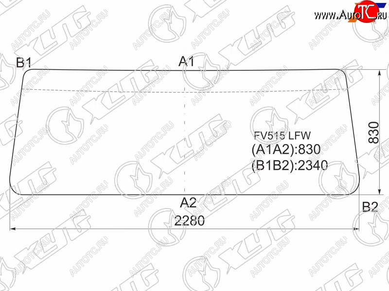 14 449 р. Стекло лобовое Foton Bj3251 05-  Mitsubishi Fuso Supergreat 96- XYG FV515 LFW  с доставкой в г. Пермь