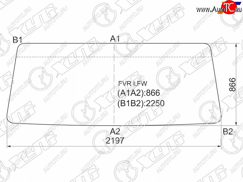 13 999 р. Стекло лобовое Foton Auman 06-  Isuzu Forward 95- XYG FVR LFW  с доставкой в г. Пермь