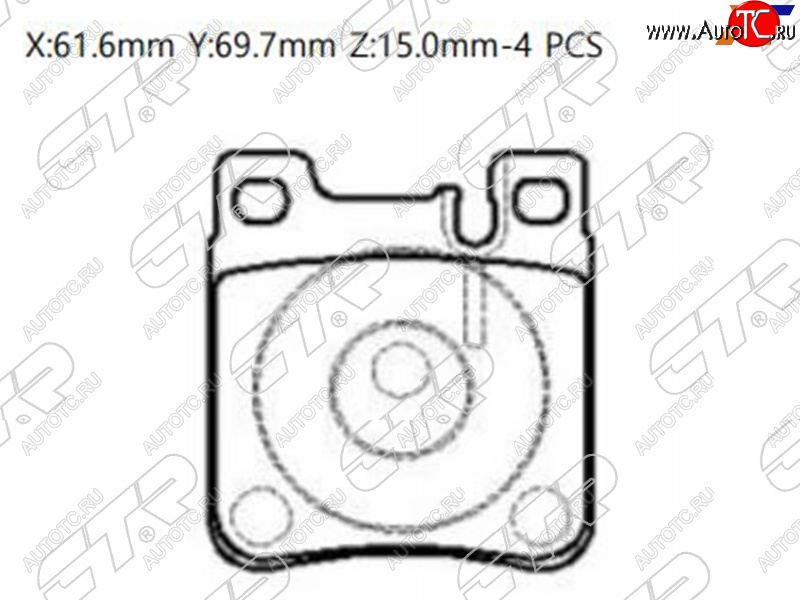 1 479 р. Колодки тормозные задние RH-LH SAT Mercedes-Benz E-Class W210 дорестайлинг седан (1996-1999)  с доставкой в г. Пермь