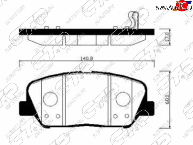 2 699 р. Колодки тормозные передние FR-FL SAT  Hyundai I30 3 PD хэтчбэк (2017-2020)  с доставкой в г. Пермь