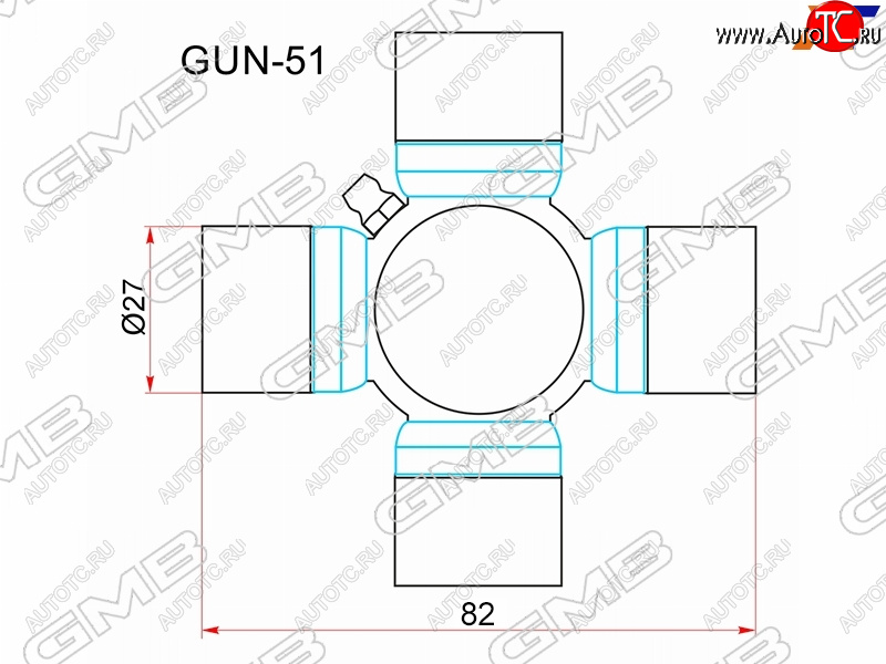 1 069 р. Крестовина карданного вала NISSAN ARMADA 03-PATHFINDER 06-12 GMB GUN-51  с доставкой в г. Пермь