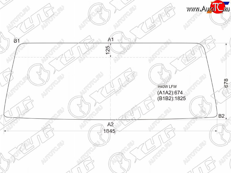 9 999 р. Стекло лобовое Nissan Atlas F 82-92 XYG H40W LFW  с доставкой в г. Пермь