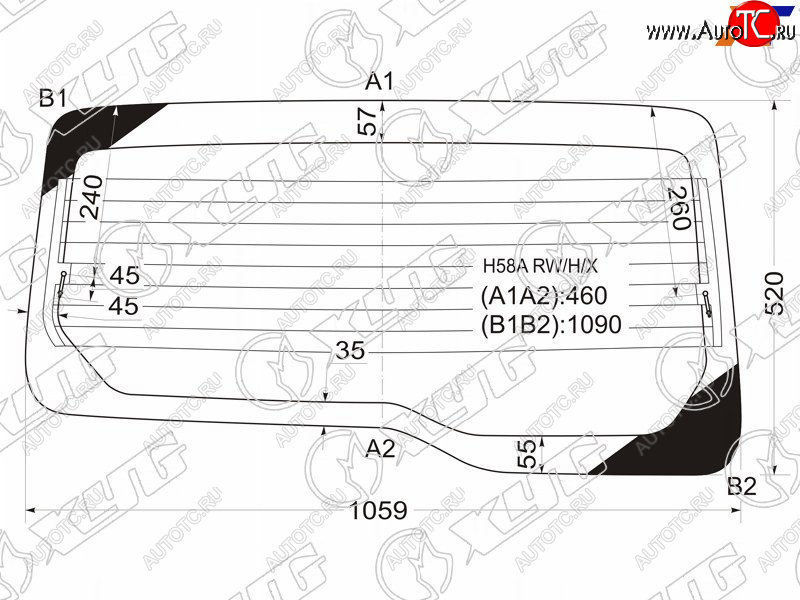 8 799 р. Стекло заднее (Цвет зеленый Обогрев) Mitsubishi Pajero Mini 98-12 XYG H58A RW/H/X  с доставкой в г. Пермь