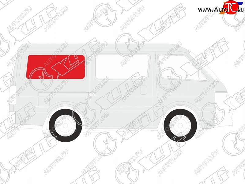 3 699 р. Стекло кузова боковое (не опускное) (Справа Цвет зеленый) Hyundai H1 97-07  JAC Refine 06-11 XYG H-I SR/RH/X  с доставкой в г. Пермь