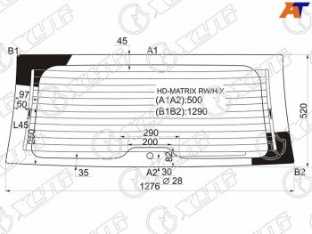 10 399 р. Стекло заднее (Цвет зеленый Обогрев) Hyundai Lavita 01-07  Matrix 01-10 XYG HD-MATRIX RW/H/X  с доставкой в г. Пермь. Увеличить фотографию 1
