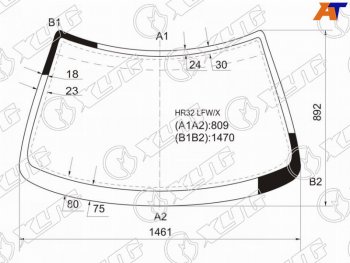 Стекло лобовое Nissan Skyline 89-93  Skyline GT-R 89-94 XYG HR32 LFW/X
