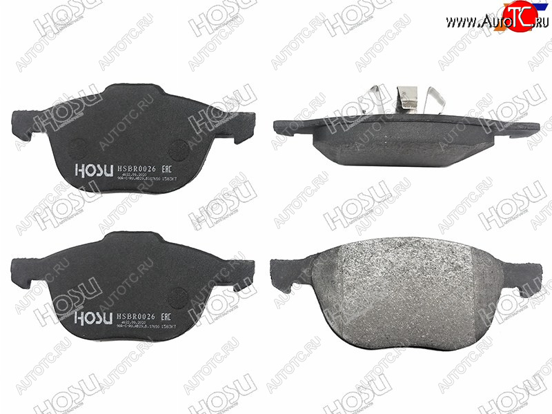 1 389 р. Колодки тормозные передние FL-FR SAT Mazda 3/Axela BK дорестайлинг, хэтчбэк (2003-2006)  с доставкой в г. Пермь