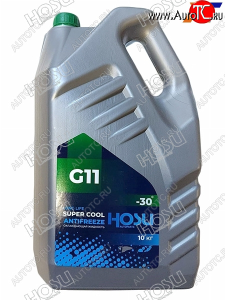 1 399 р. Антифриз (SUPER COOL G11 10 кг. -30 C Зелёный) HOSU HSCL0012  с доставкой в г. Пермь