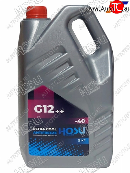 1 139 р. Антифриз (ULTRA COOL G12++ 5 кг. -40 C Розовый) HOSU HSCL0026  с доставкой в г. Пермь
