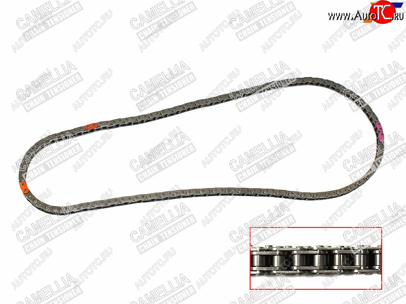 6 899 р. Цепь ГРМ TOYOTA AVENSISNOAHVOXYPREMIOALLIONRAV4 3ZR-FAE 08- CAMELLIA 13506-37060  с доставкой в г. Пермь