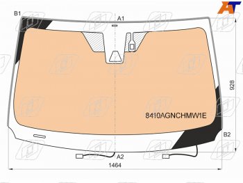 Стекло лобовое (Обогрев полный Камера Датчик дождя Молдинг) Toyota RAV4 (XA40) 15-19 FUYAO 8410AGNCHMW1E