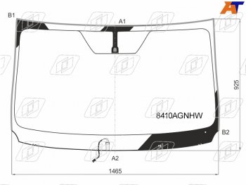 Стекло лобовое (Обогрев щеток Молдинг) Toyota RAV4 (XA40) 12-19 FUYAO 8410AGNHW