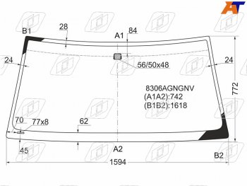 Стекло лобовое TOYOTA LAND CRUISER J100/LEXUS LX470 98-07 FUYAO 8306AGNGNV, 8306agngnv FUYAO 8306AGNGNV