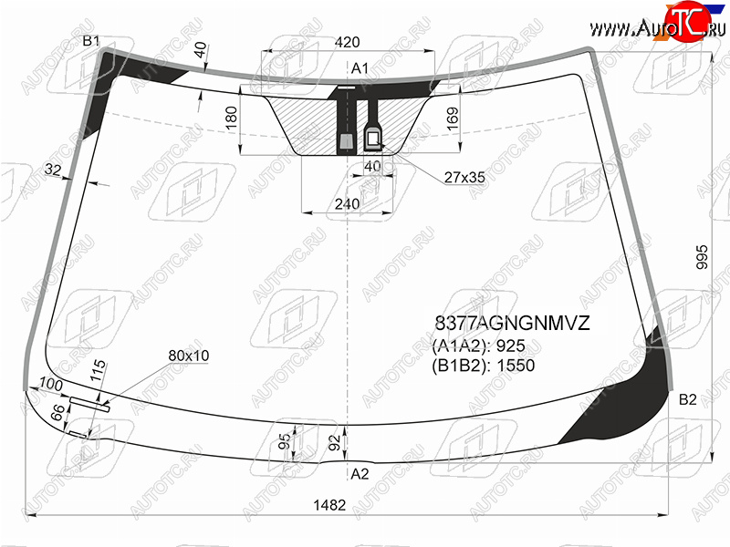7 849 р. Стекло лобовое (Датчик дождя Молдинг) Toyota Camry (XV40) 06-11  Aurion 06-12  Camry UAEUSA 06-1 FUYAO 8377AGNGNMVZ  с доставкой в г. Пермь