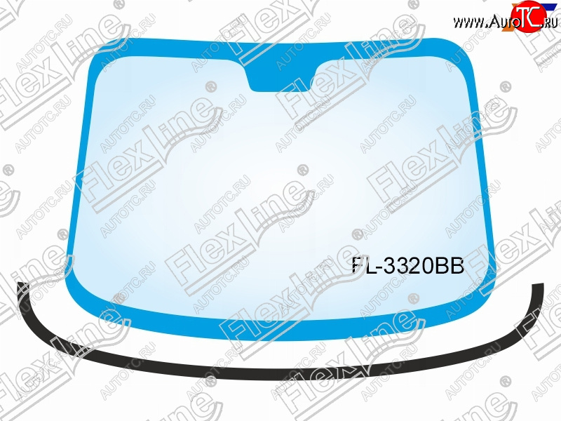729 р. Молдинг лобового стекла (Снизу) FLEXLINE  Volvo V60 (2010-2018)  с доставкой в г. Пермь