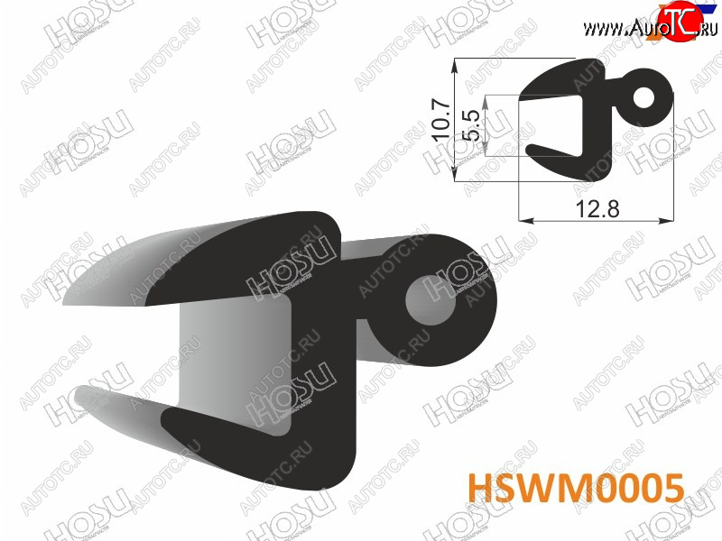 191 р. Молдинг универсальный (тип TD-30) - бухта 30 м.(цена за 1метр) HOSU HSWM0005  с доставкой в г. Пермь