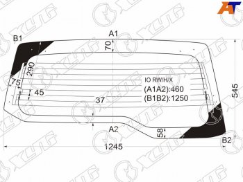 7 199 р. Стекло заднее (Цвет зеленый Обогрев) Mitsubishi Pajero iO 98-07  Pajero Pinin 98-05 XYG IO RW/H/X  с доставкой в г. Пермь. Увеличить фотографию 1