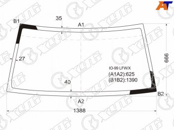 Стекло лобовое Mitsubishi Pajero iO 98-07  Pajero Pinin 98-05 XYG IO-99 LFW/X