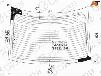 10 999 р. Стекло заднее (Цвет зеленый Обогрев Антенна 4D SED) Lexus IS 05-16  IS F 07-14 XYG IS-05 RW/H/X  с доставкой в г. Пермь. Увеличить фотографию 1
